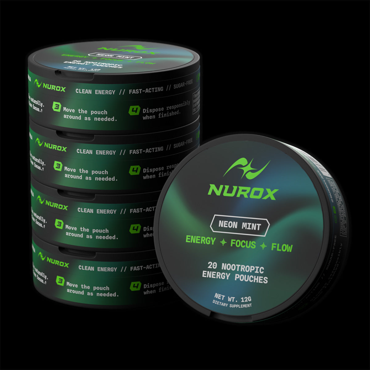 Nurox Focus Pouches – 5 Pack
